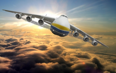 The Cossack of the Skies A Stunning HD Wallpaper of the World's Biggest Cargo Plane