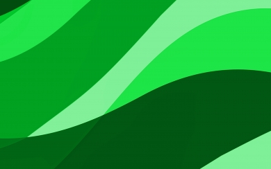 Green Abstract Waves Minimalistic and Creative HD Wallpaper