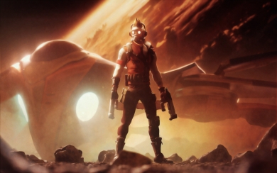 Interstellar Hero Star-Lord from Fortnite HD Wallpaper