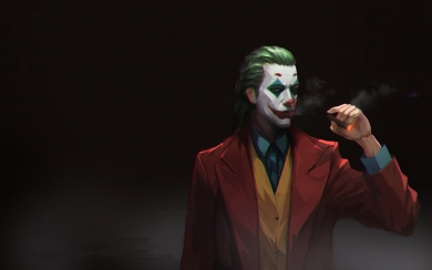 Joker Smoker Style HD Wallpaper for Superhero and Supervillain Fans