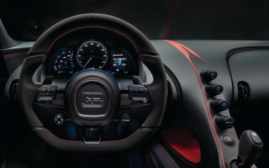 Luxurious Powerhouse Bugatti Chiron Sport Interior HD Wallpaper