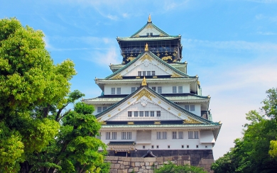 Osaka Castle Summer HD Wallpaper for Japanese Landmark Lovers