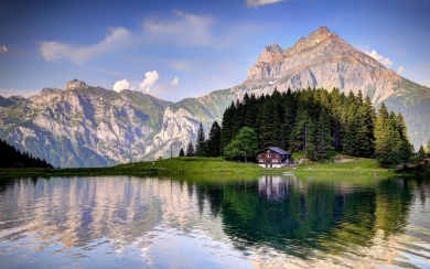 Summer in Switzerland Beautiful Alpine Nature HD Wallpaper