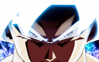 Ultra Instinct Goku Close-Up HD Wallpaper Eyes of Son Goku