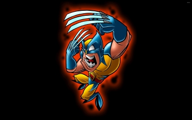 Wolverine Minimal Art Funny Playful Superhero Minimalist Artwork HD Wallpaper