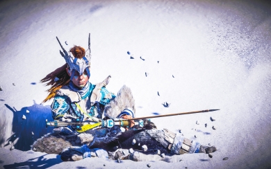 Aloy The Snow Archer of Horizon Zero Dawn HD Wallpaper