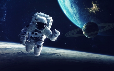 Astronaut in Space HD Wallpaper for laptop