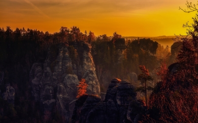 Beautiful Mountain in Sunset Captivating HD Wallpaper