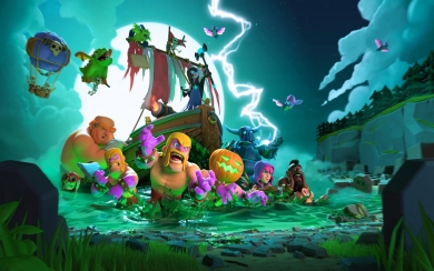 Clash of Clans Halloween Unleash the Spooky Barbarian HD Wallpaper