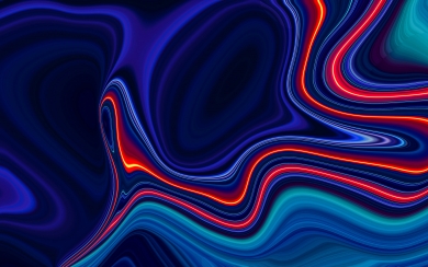 Flowing Lines Abstract Digital Art HD Wallpaper