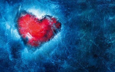 Frozen Heart Creative HD Wallpaper