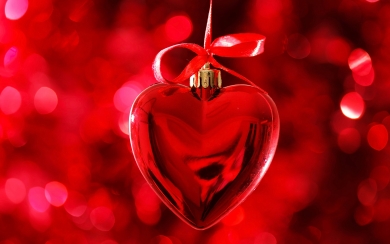 Heart Bokeh Romantic Valentine's Day Bliss HD Wallpaper