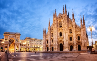 Milan Cathedral Duomo di Milano Majestic Italian Landmark HD Wallpaper