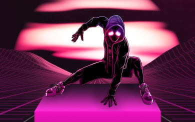 Neon Spider Man Embrace the Vibrant Web Slinging Hero