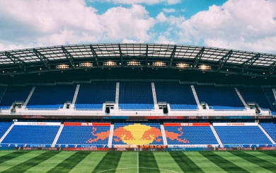 Silent Majesty Empty Red Bull Arena MLS Stadium HD Wallpaper