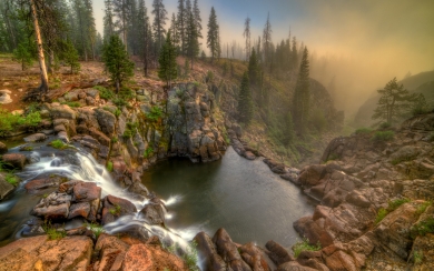 Webber Falls in California Captivating Nature's Delight HD Wallpaper
