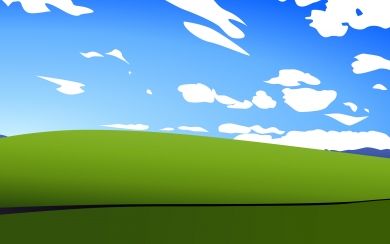 Windows XP Nostalgia Artistic Minimalist Landscape HD Wallpaper