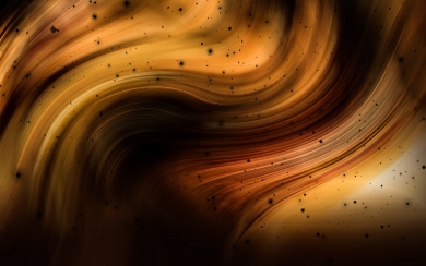 A Mesmerizing Dance of Brown Particles HD Wallpaper