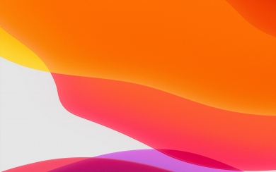 Apple iPhone iOS 13  Orange Art Background HD Wallpaper