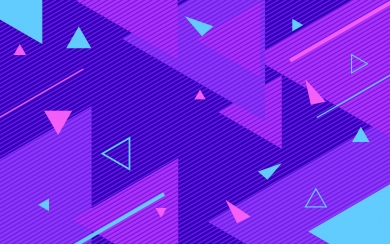 Geometric Harmony Violet Material Design Wallpaper