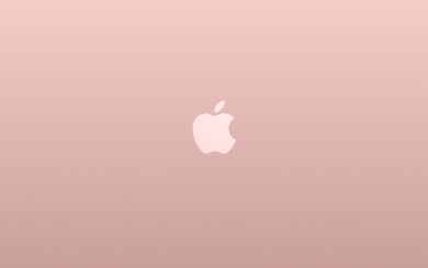 Minimalistic Pink Apple Logo Artwork HD Wallpaper