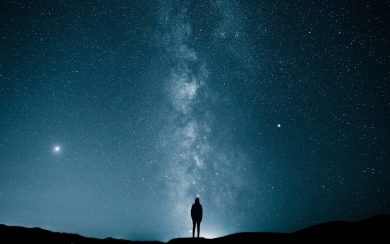 Stargazing Under the Milky Way HD Wallpaper