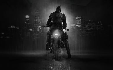 The Batman Movie Poster Monochrome HD Wallpaper for Superhero Fans