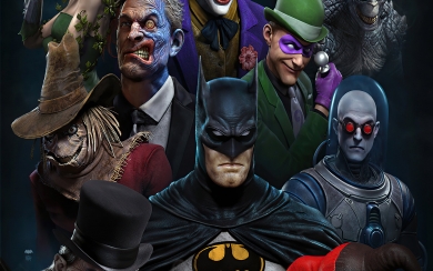 Batman The Animated Series Superheroes HD Wallpaper of Iconic Digital Art