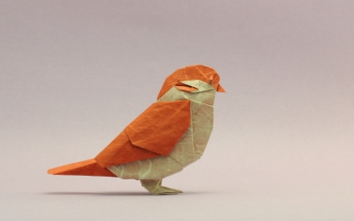 Bird Origami Delight Creative Avian Artistry HD 4K 5K 6K Wallpaper