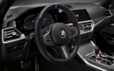 BMW M3 Competition M Performance Parts Interior 4K 5K 6K HD Wallpaper