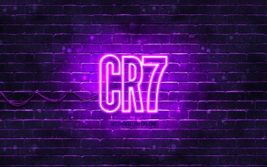 CR7 Violet Logo HD 4K 1920x2018 Resolution Free Download 2025 Wallpaper