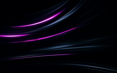 Neon Lights in Darkness Abstract Waves and Lines 4K 5K 6K 7K 8K HD Wallpaper