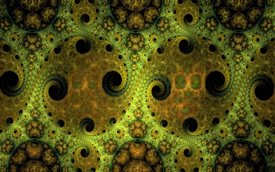 Swirling Fractal Abstraction HD 4K Wallpaper
