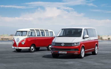 Volkswagen Transporter Minibus Classic Design in HD Wallpaper