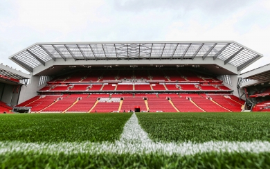 Anfield Empty Stadium Liverpool FC HD Wallpaper