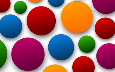 Colourful Circles Abstract Backgrounds 2024 Phone HD Wallpaper