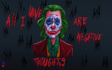 Joker's Negative Thoughts HD Wallpaper for 2025 iPhone Windows Phone