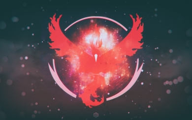 Pokemon Go Red Bird Emblem Logo 2024 HD Wallpaper