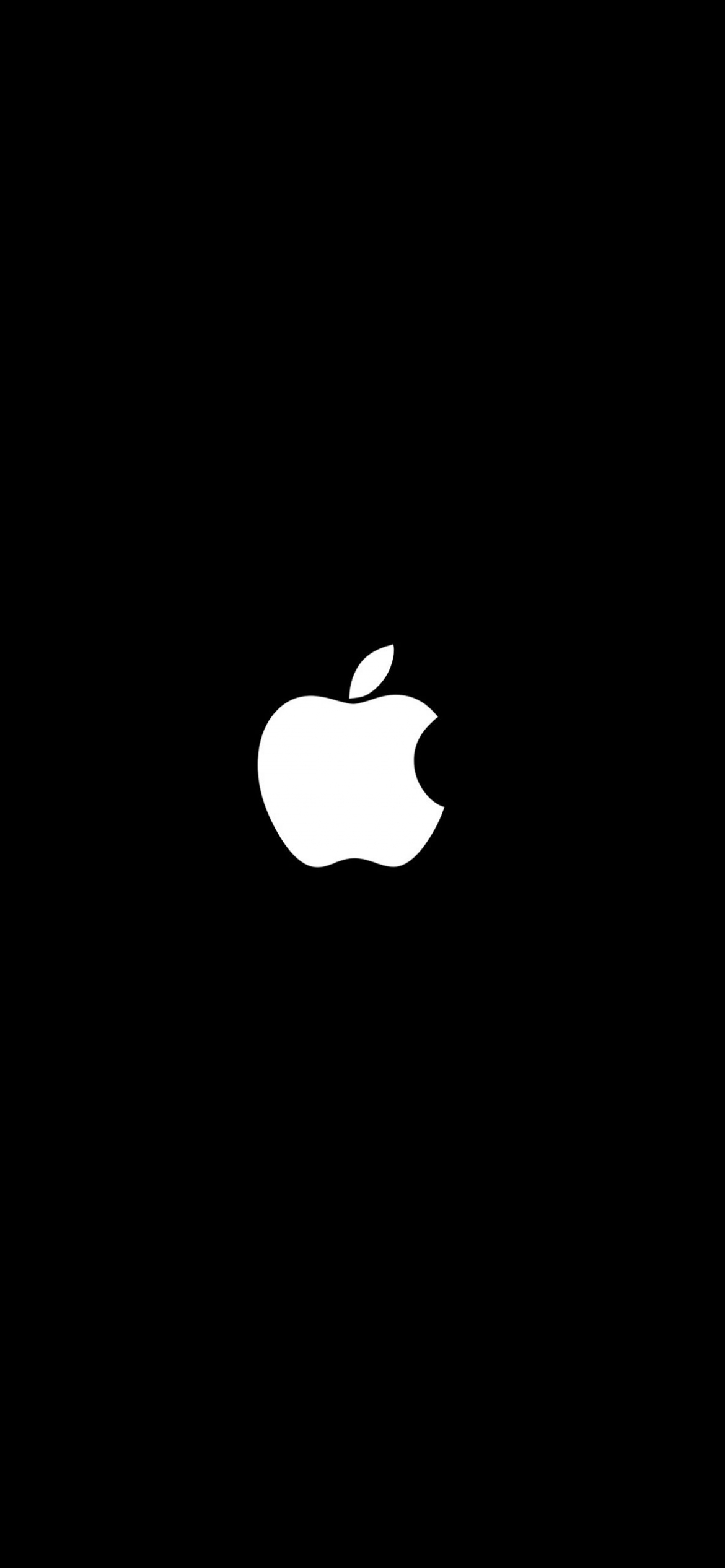 Download A Simple Apple Logo - Black and White Wallpaper - GetWalls.io