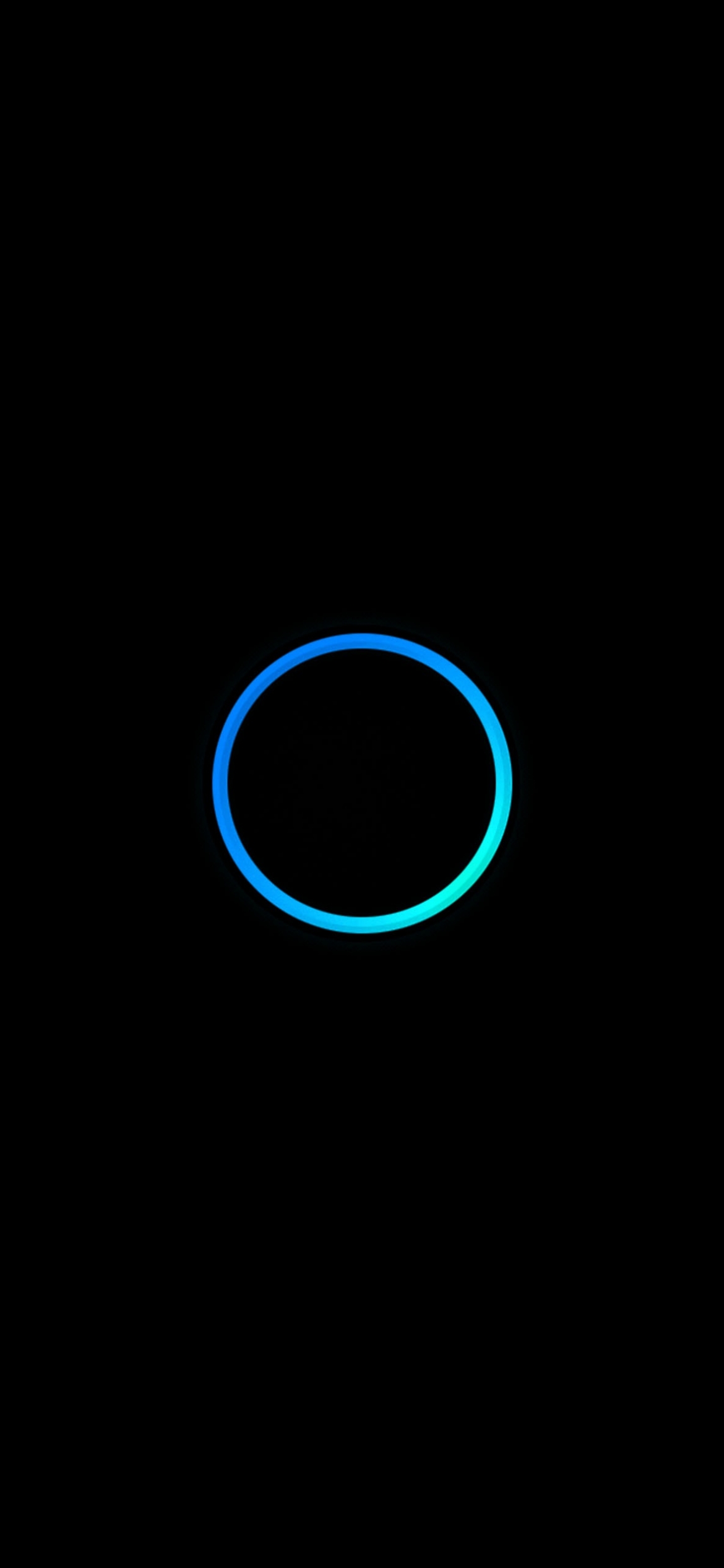 Download Minimal Blue Circle on Black Background Wallpaper - GetWalls.io