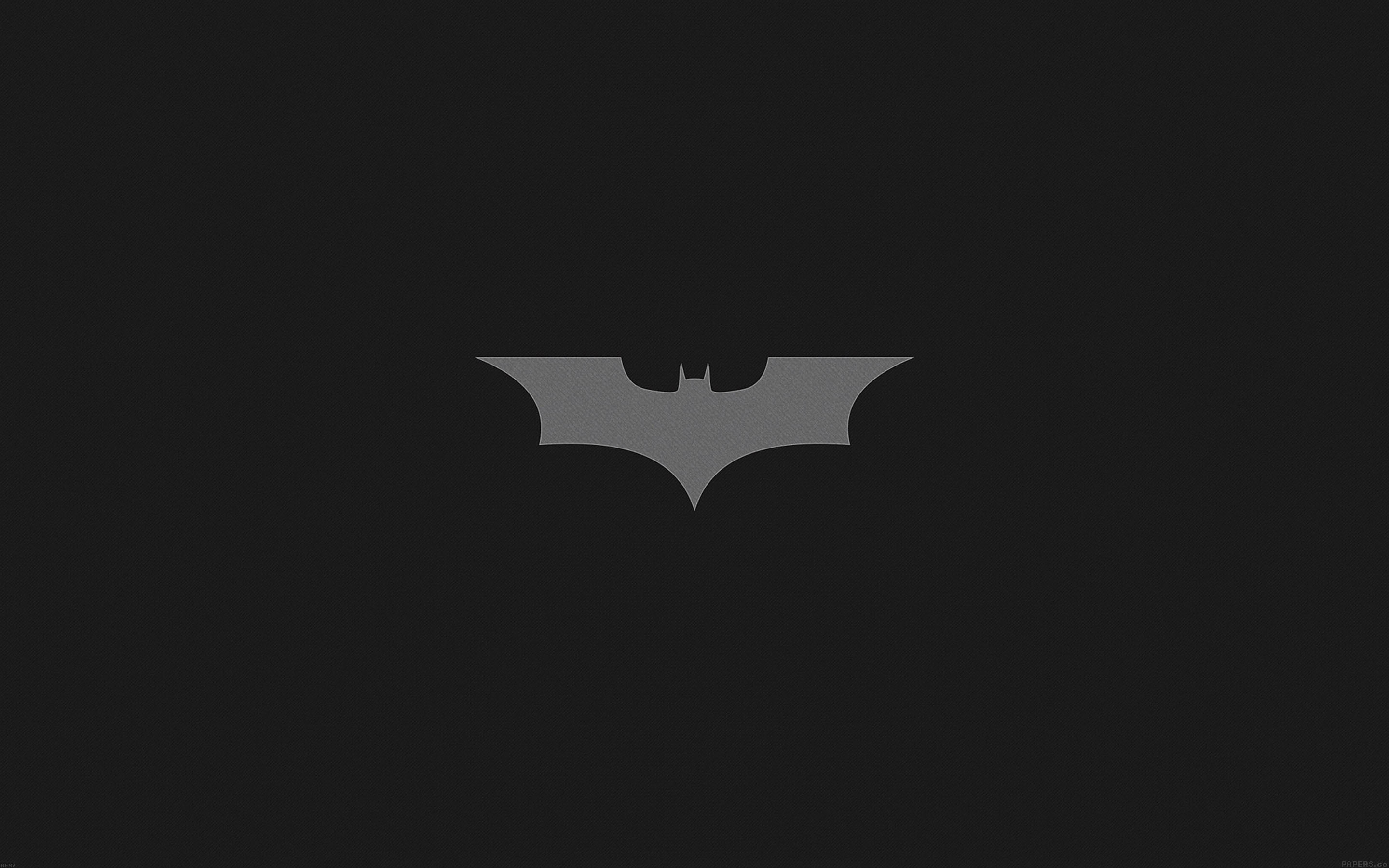 Download Minimal Grey Batman Logo Wallpaper 