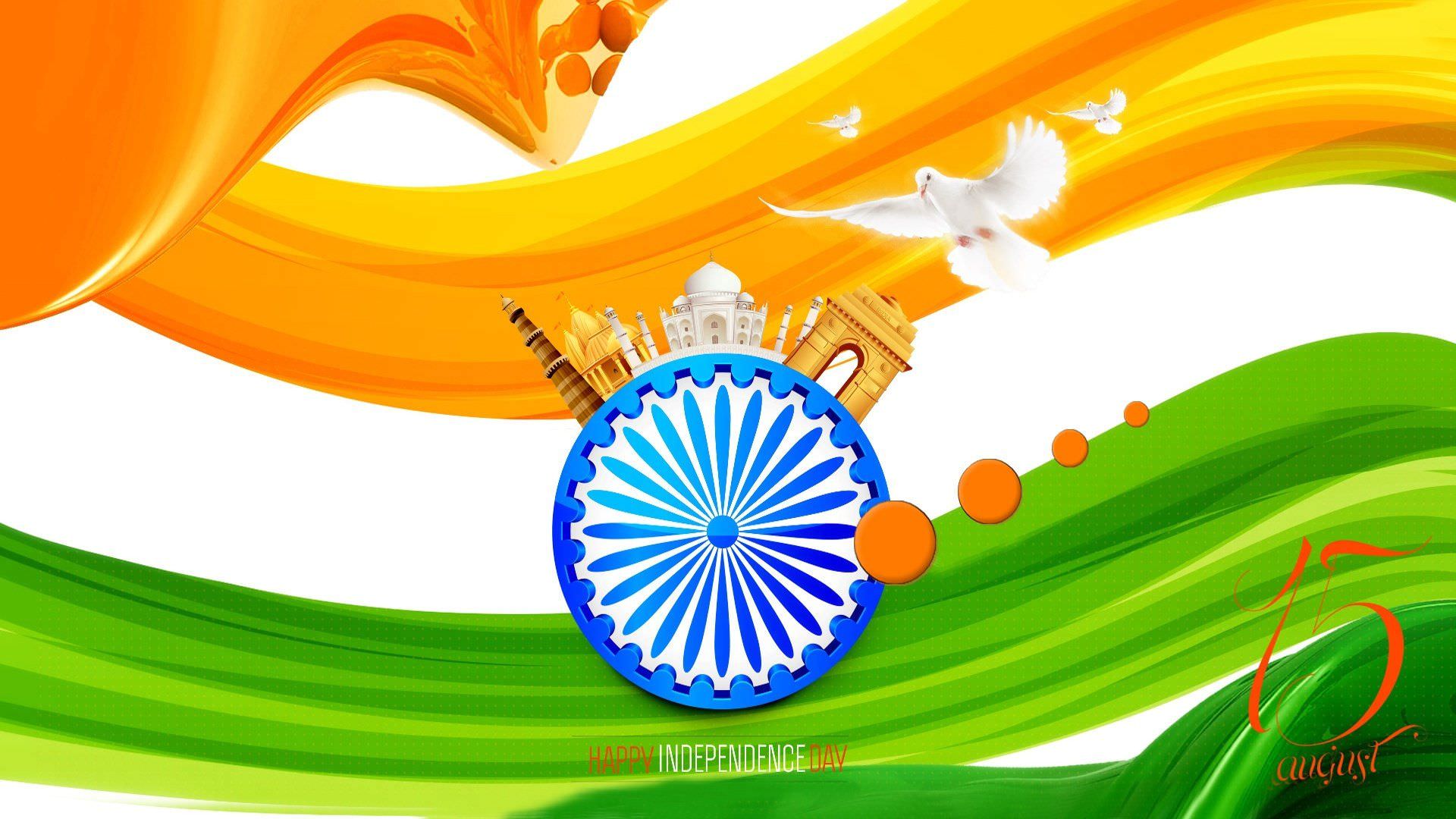 Download Indian Flag 3D Illustration 2020 4K Wallpaper 