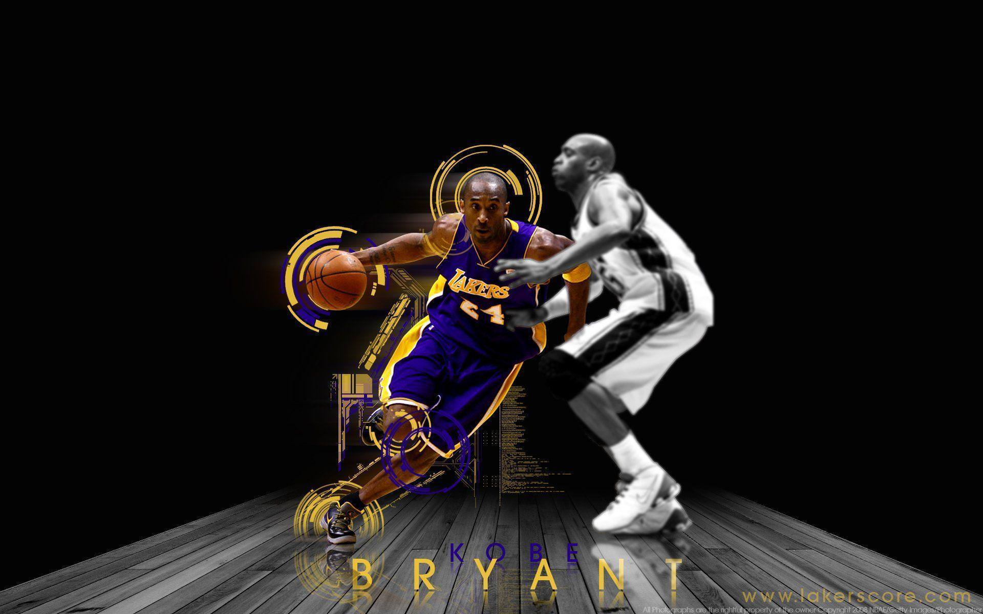 Download Kobe Bryant In Blue Jersey 4K Wallpaper