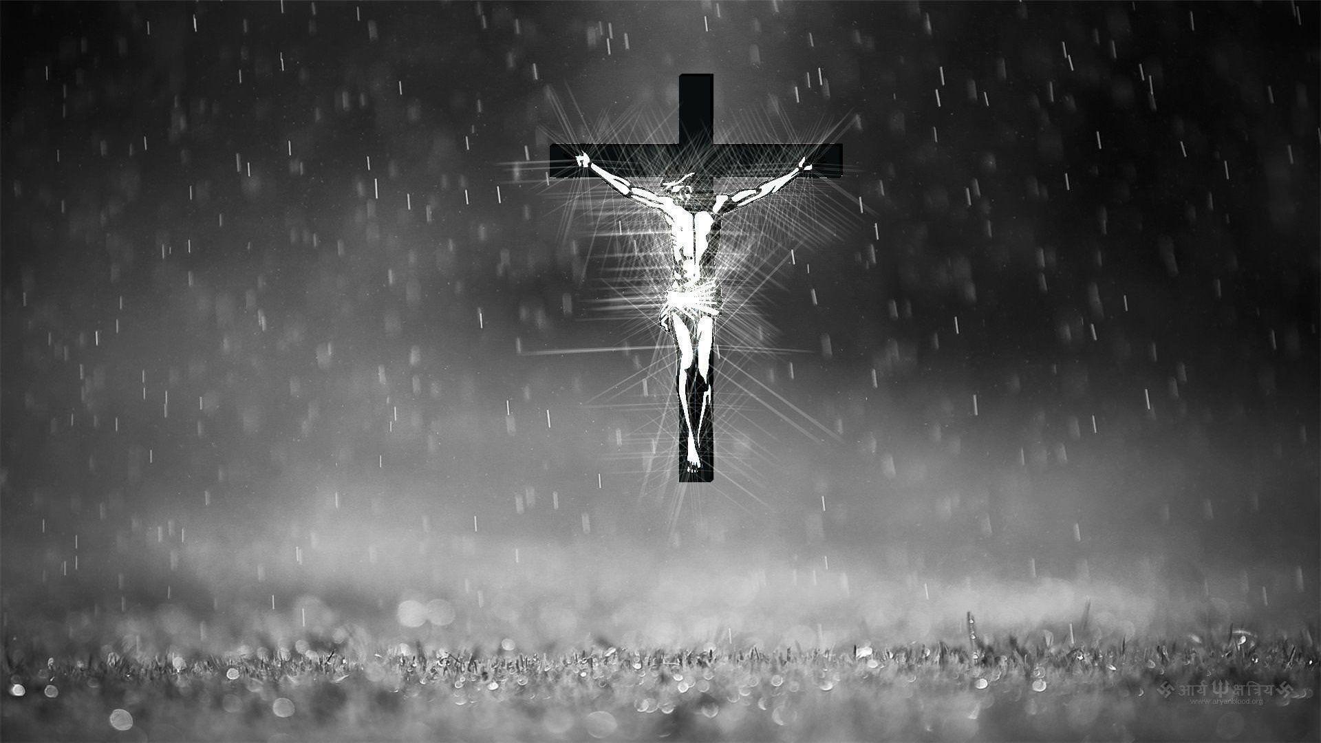 Download Christian Cross Black And White iPhone HD 4K Android Mobile  Wallpaper 