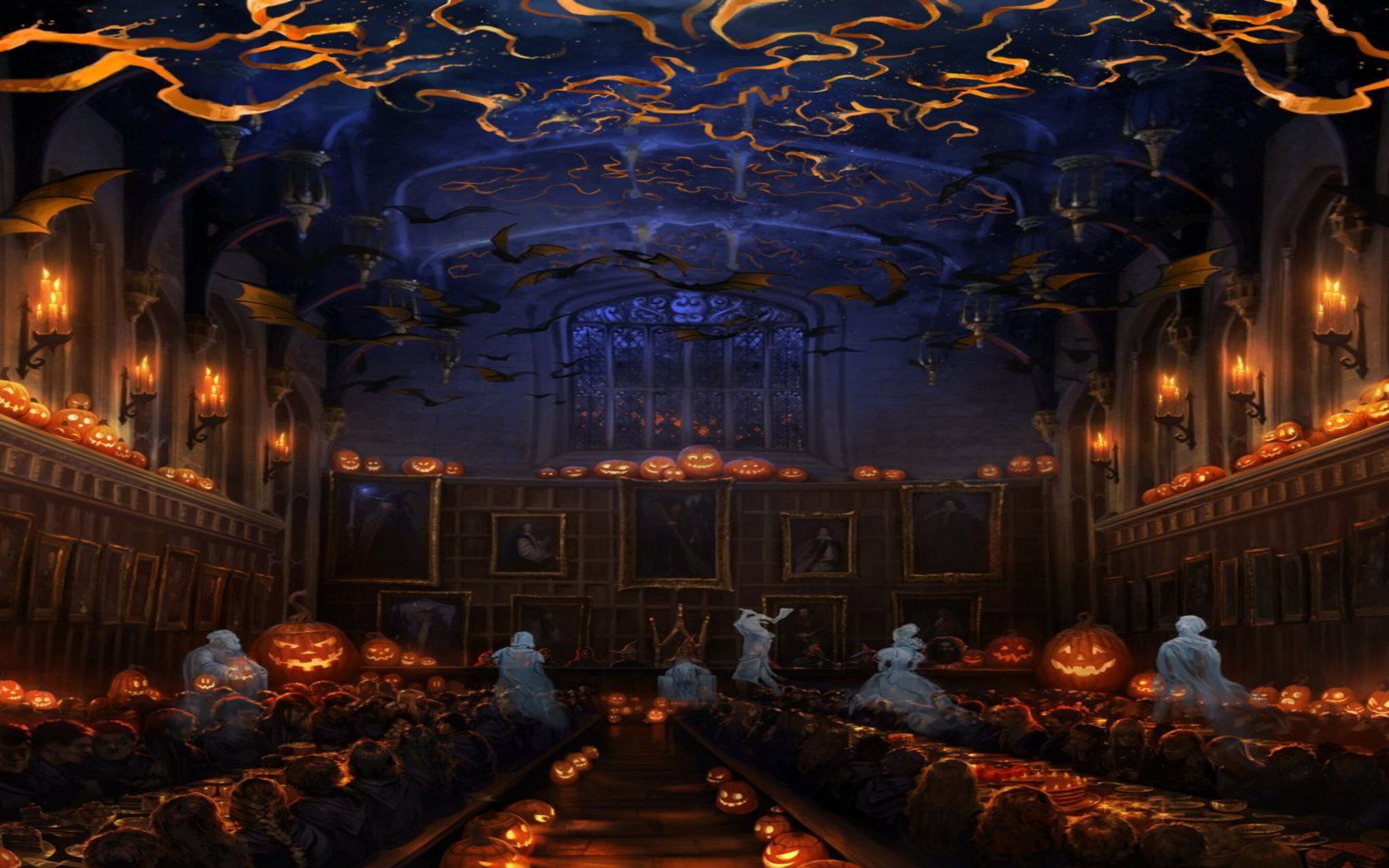 Download Harry Potter Halloween Desktop 4K Background Wallpaper -  