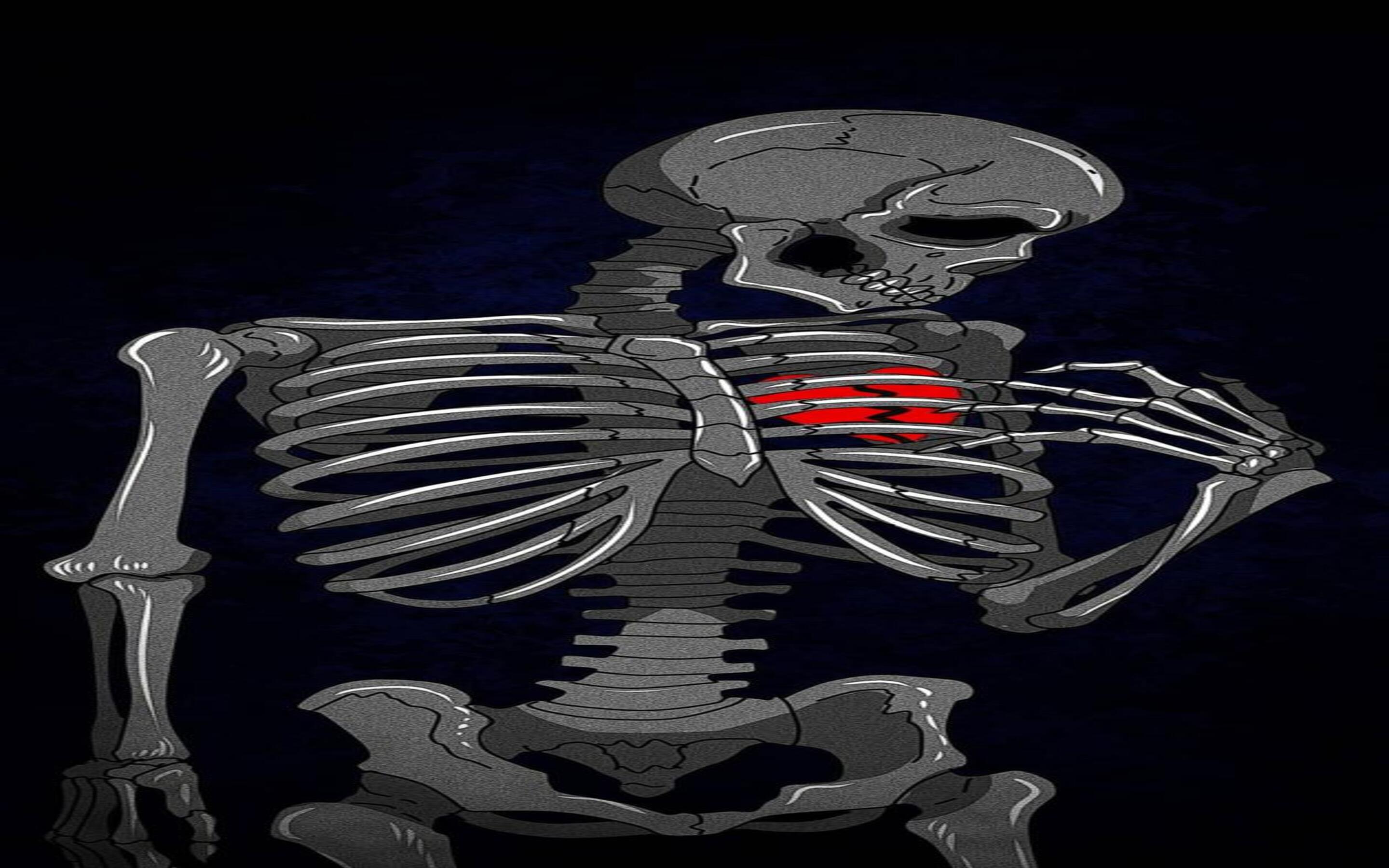 Download Sad Aesthetic Tumblr Dark Skeleton With Rose Wallpaper  Wallpapers com