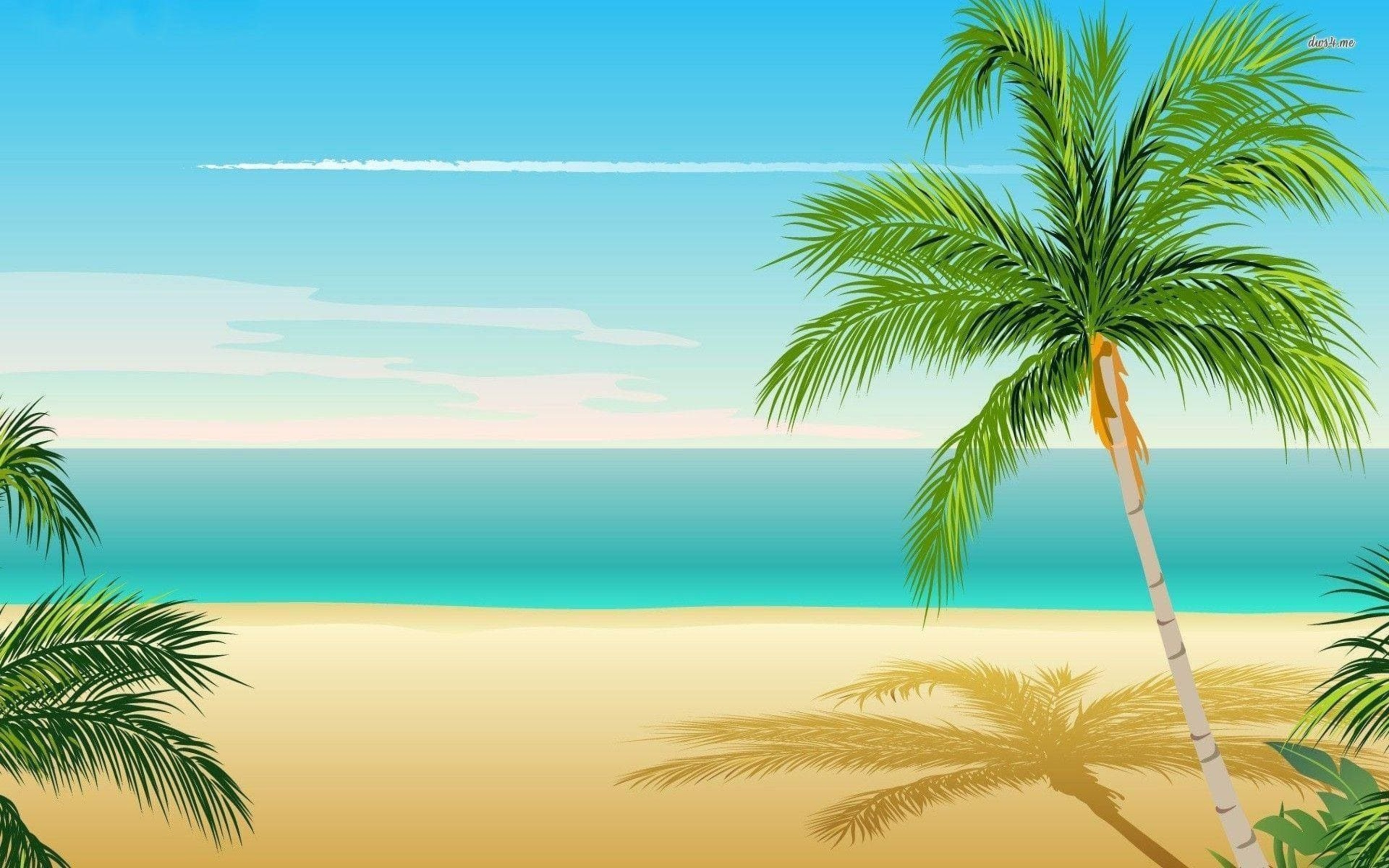 Download Cartoon Beach 5d 8K Wallpapers Wallpaper 