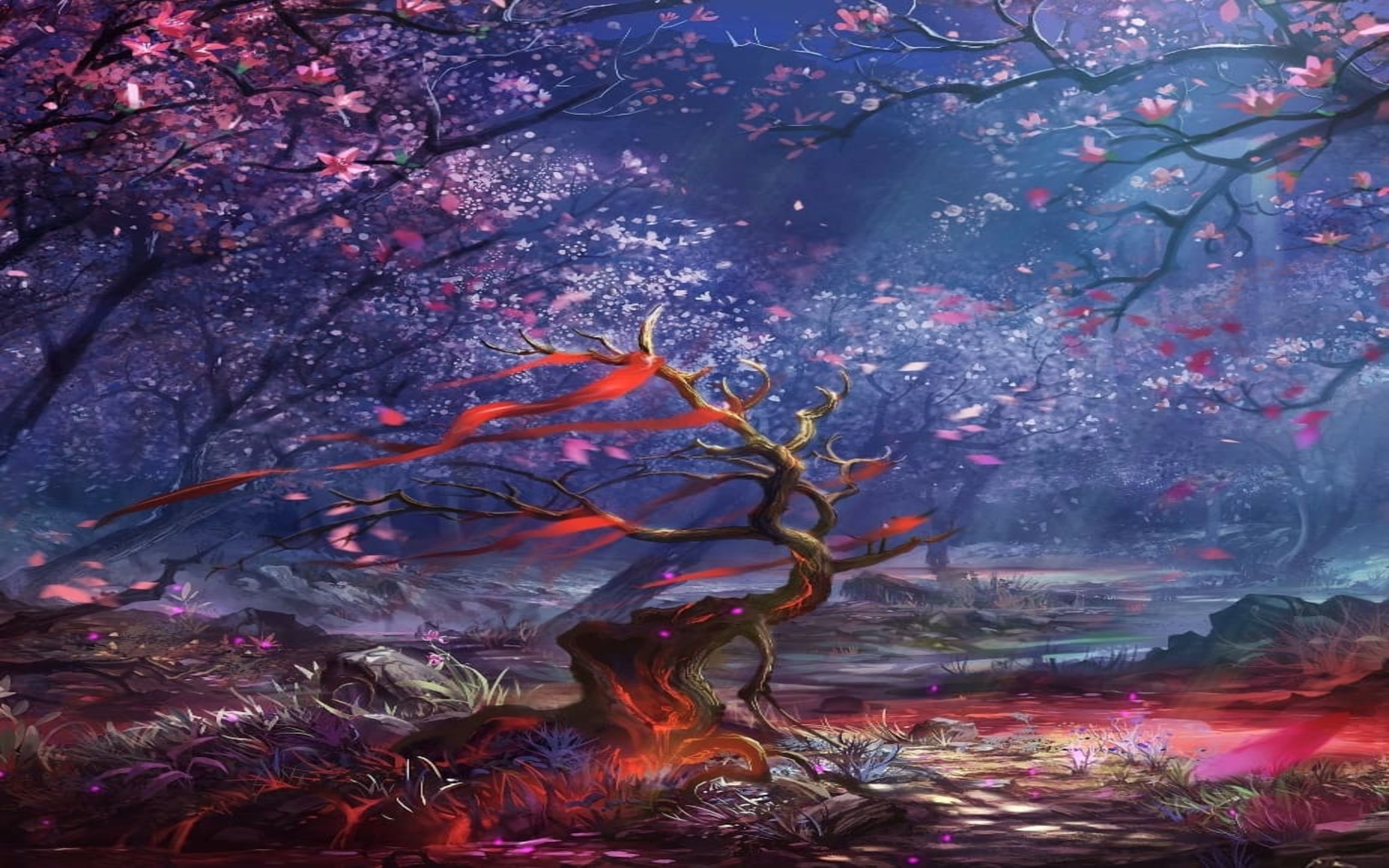 Download Sakura Tree leaves 8K 10K 20K 30K in 1080p 3D Wallpaper -  